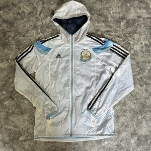 Authentic 2014 Adidas Argentina AFA Rain Jacket Medium World Cup Era Messi Era